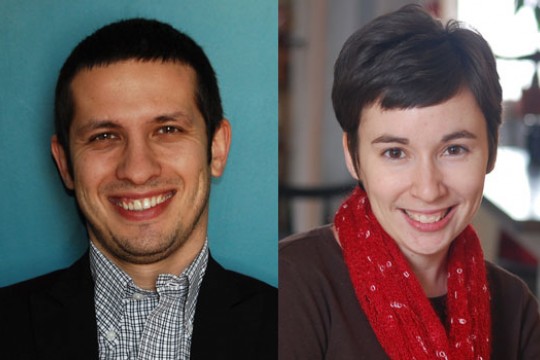 Two portraits side by side