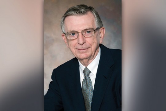 Professor posing for camera