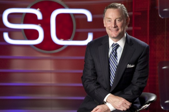 Person posing at Sports Center stage