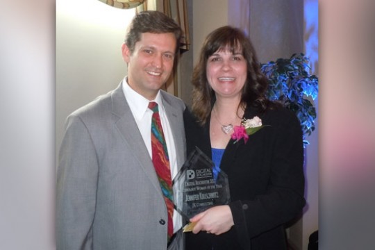 People posing for camera