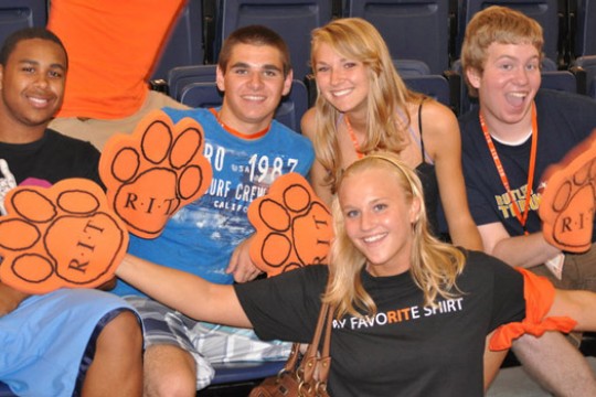 Picture of people in stadium