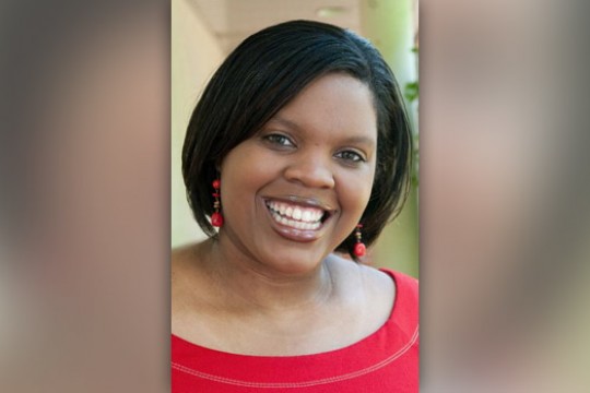 Professor posing for camera