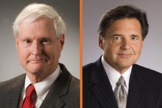 Two portraits side by side