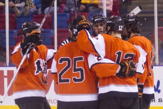 Picture of Hockey players during game