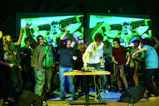 People dancing on stage