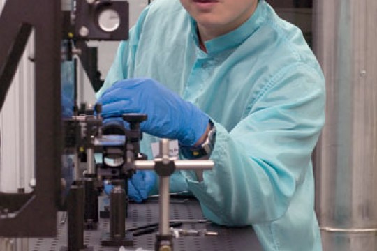 Student Researcher working on Machine