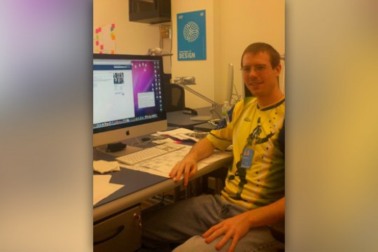 Student posing for camera