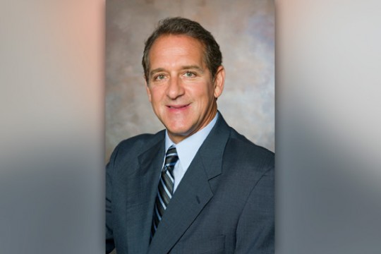 Professor posing for camera