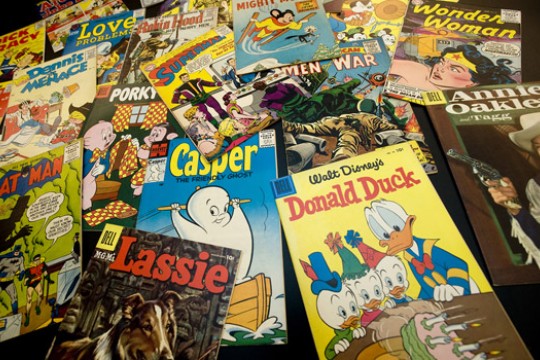 Picture of comic books