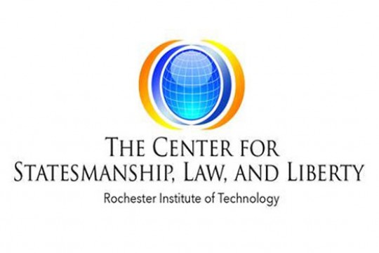 Logo for "RIT: The center for Statesmanship, Law, and Liberty"
