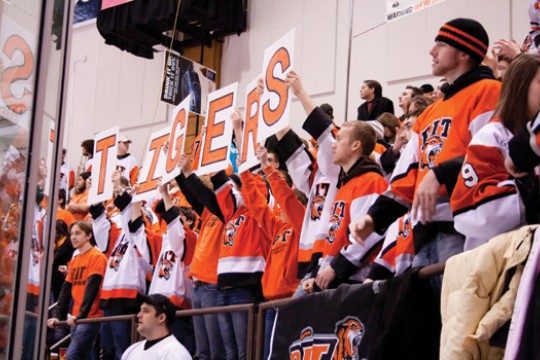 People gathered for game