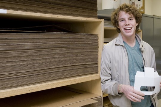 Student posing for camera