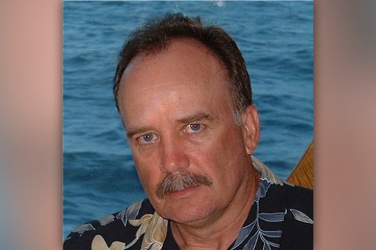 Professor posing for camera