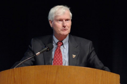 RIT President giving speech