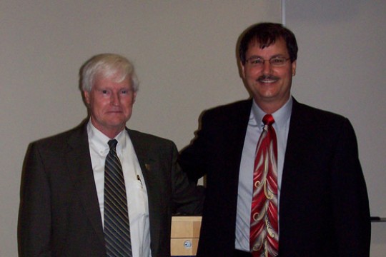 People posing for camera