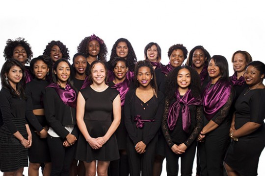 People gathered for picture at event