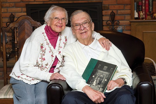 Couple posing together