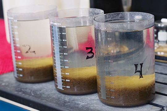 3 cups of water filtration.