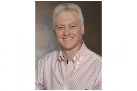 Professor posing for camera