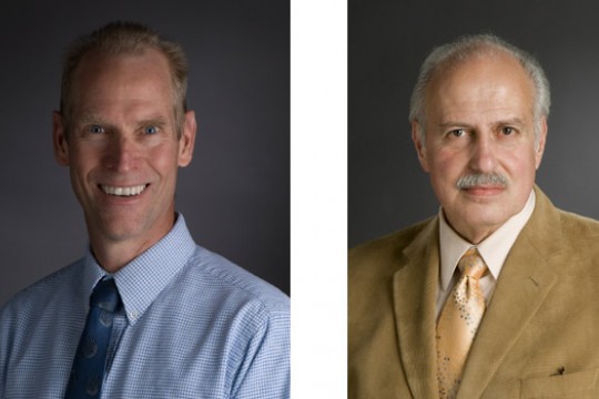 Two portraits side by side