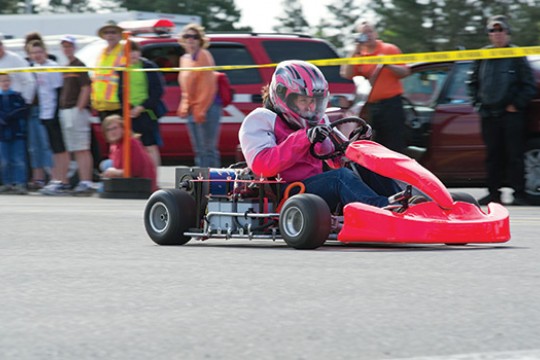 Person driving vehicle