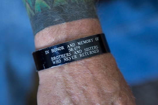 Person wearing Memorial bracelet