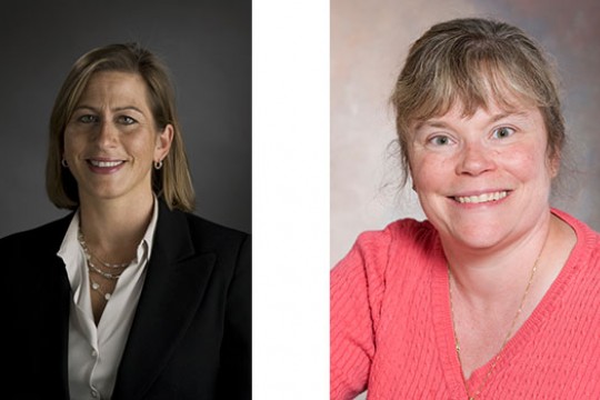 Two portraits side by side