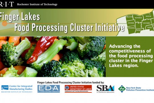 Webpage for the "RIT Finger Lakes Food Processing Cluster Initiative"