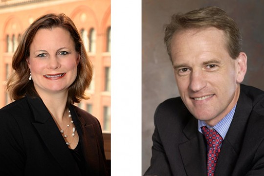 Two portraits side by side