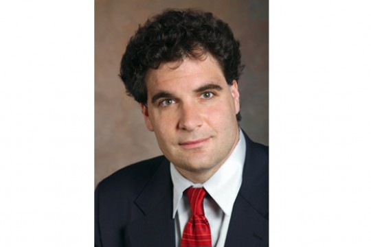 Professor posing for camera