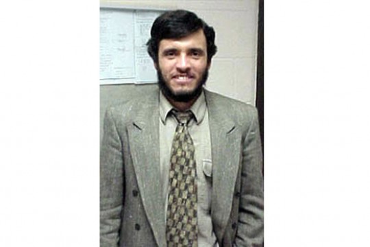 Professor posing for camera