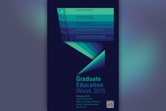 Poster for "Graduate Education Week 2015"