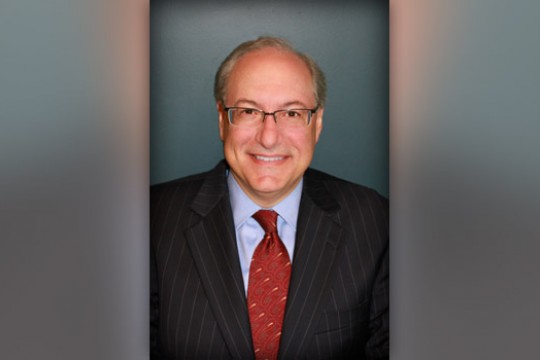 Professor posing for camera