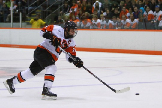 Picture of Hockey player during game