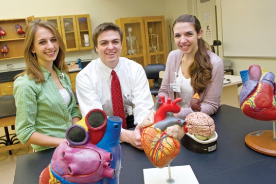 People working in lab