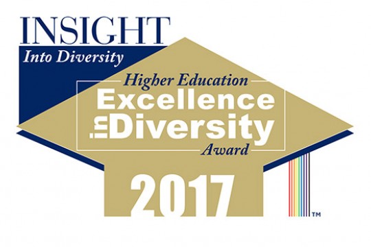 Poster for "Insight Into Diversity: Higher Education Excellence in Diversity award 2017"