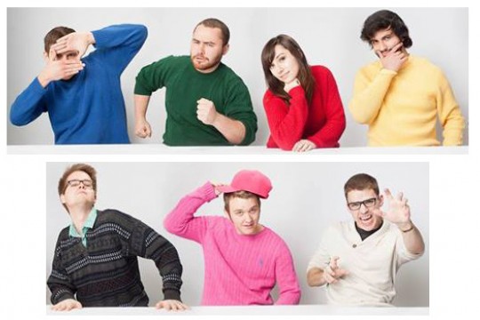 People making poses for picture