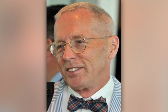 Professor posing for camera