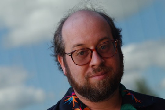 Professor posing for camera