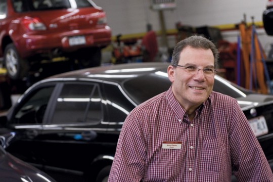 People working in shop