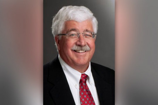 Professor posing for camera