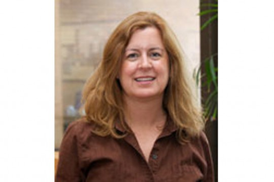 Professor posing for camera