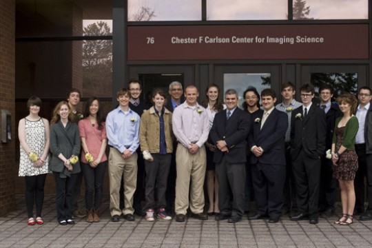 People gathered for picture at event