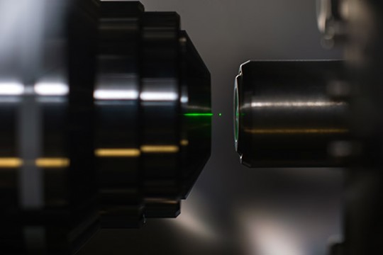 Close up picture of optical trap 