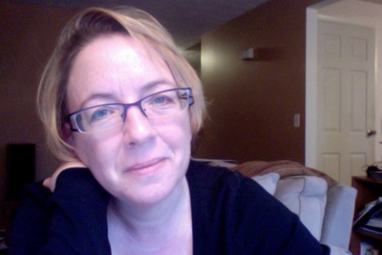 Professor posing for camera