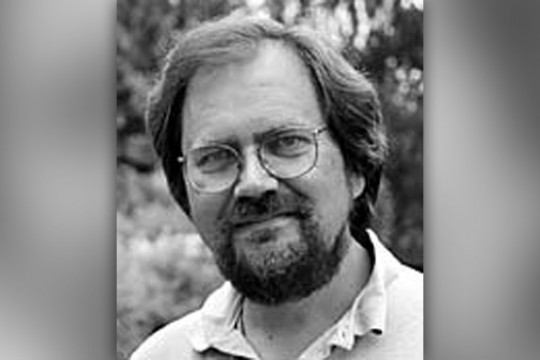 Professor posing for camera