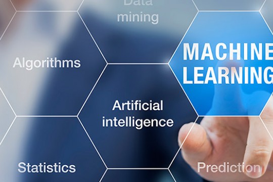 Picture of Hand selecting "Machine Learning"