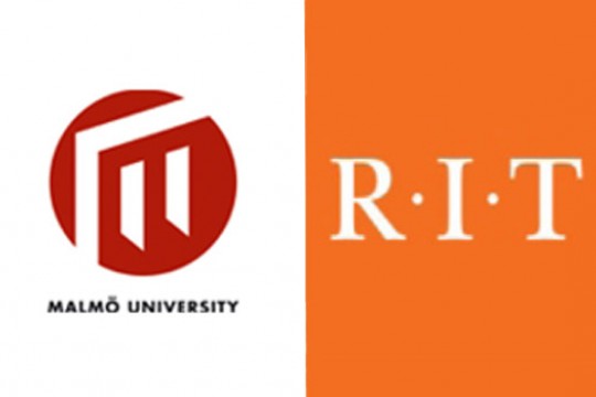 Malmo University and RIT Logos side by side