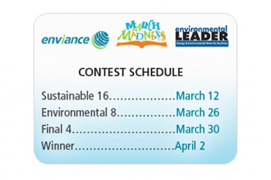 Schedule for "Enviace March Madness"
