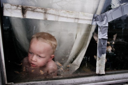 Picture of Kid looking through window